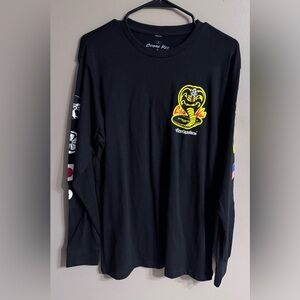 Cobra Kai Contenders Clothing Patches Long Sleeve T-Shirt - Black